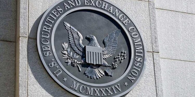 Fotografía del logo de la SEC en EE. UU.