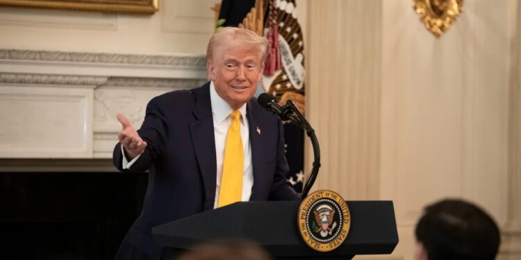 Fotografรญa del presidente estadounidense Donald Trump.