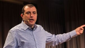 Andreas Antonopoulos en una conferencia.