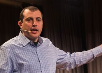 Andreas Antonopoulos en una conferencia.