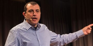 Andreas Antonopoulos en una conferencia.