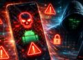 Un dispositivo Android comprometido por hackers.