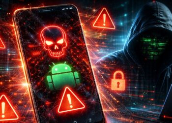 Un dispositivo Android comprometido por hackers.