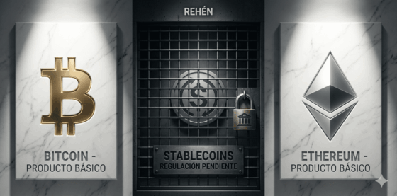 BTC y ETH conquistan su estatus; pero las stablecoins quedan como rehenes de la banca