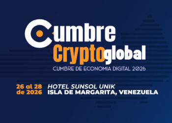 Promocional de Cumbre Crypto Global 2026, del 26 al 28 de Marzo de 2026. Hotel Sunsol Unik, Isla de Margarita, Venezuela.