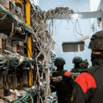 Policía de Cataluña en España observan mineros de Bitcoin.