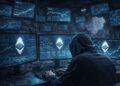 Un hacker operando en una cueva para atacar usuarios de la red Etheruem.