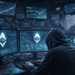 Un hacker operando en una cueva para atacar usuarios de la red Etheruem.