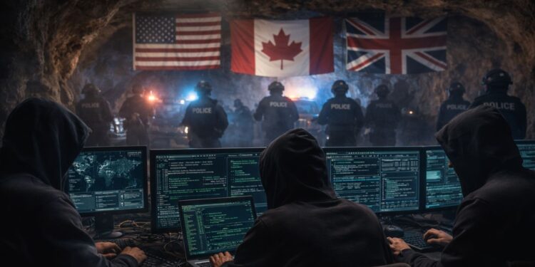 Policia de EEUU, Reino Unido y Canadá trabajando con hackers de criptomonedas.