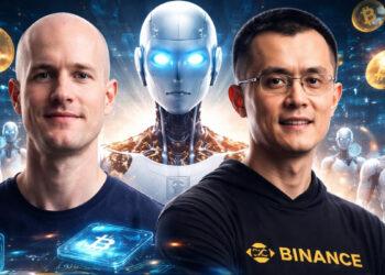 Crece la intersección entre IA y criptoomonedas. Fuente: Imagen generada con ChatGPT.