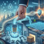 Ilustraciรณn conceptual de la inversiรณn de BlackRock en computaciรณn cuรกntica y su convergencia con el ecosistema de activos digitales.