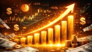 Gráfico de barras creciente.