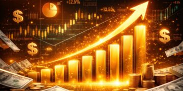 Gráfico de barras creciente.