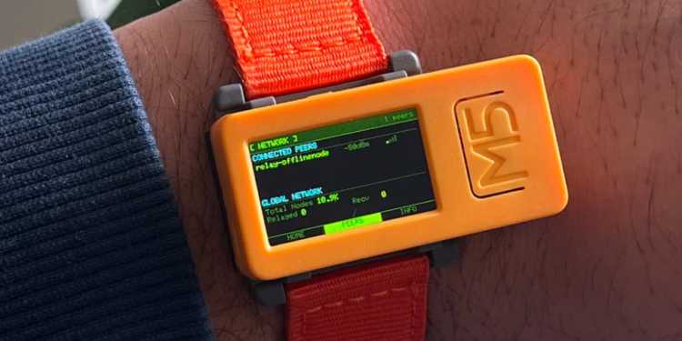 Un dispositivo portatil para comunicaciones sin internet.