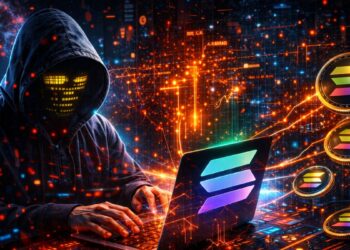 Un hacker operando para atacar una plataforma de la red Solana.