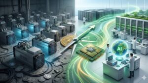 Auradine se une a la tendencia de las grandes compañías mineras de cambiar su enfoque hacia las IA. Fuente: Gemini.