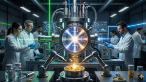 El oro de laboratorio podrรญa "amenazar" el circulante actual del metal precioso. Fuente: Gemini.