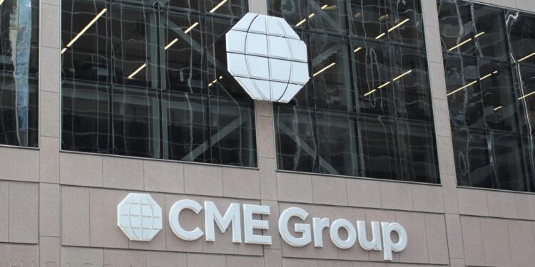 Fotografía de la fachada del CME Group, en Chicago.