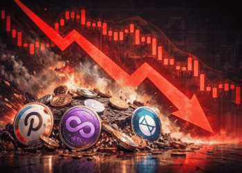 Imagen que retrata la caída de las criptomonedas hacia sus mínimos históricos.