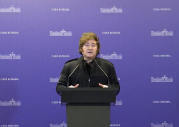 Fotografía del presidente argentino Javier Milei.