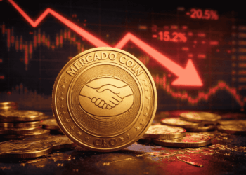 Representación gráfica de la baja de Mercado Coin.