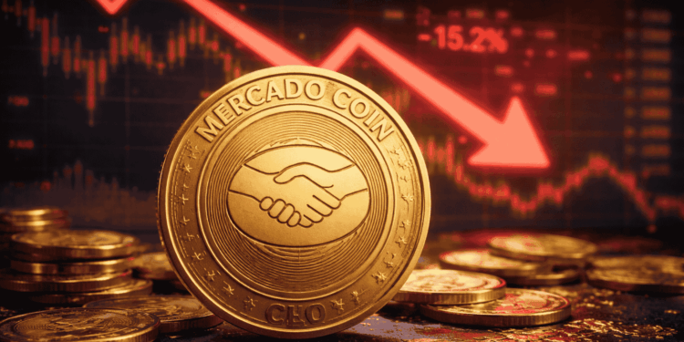 Representación gráfica de la baja de Mercado Coin.