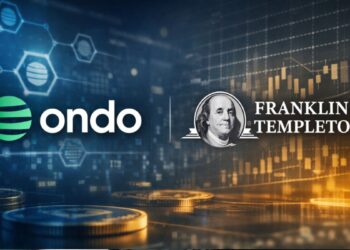 El logo de Ondo Finance junto al de Franklin Templeton.