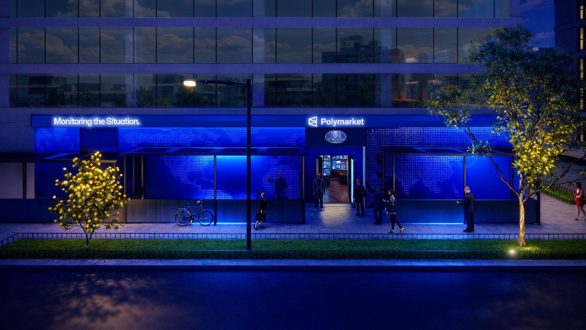 Polymarket abre “The Situation Room”, un bar para seguir apuestas en vivo