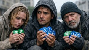 Personas con USDT, USDC en las manos, sintiéndose desprotegidas.