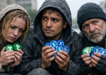 Personas con USDT, USDC en las manos, sintiéndose desprotegidas.