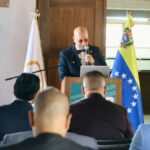 Fotografía del presidente de la Cavecom-e, Richard Ujueta, en la reunión de la mesa técnica de criptomonedas.