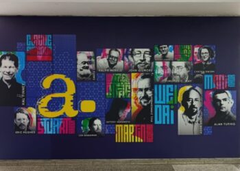 Fotografía del mural revelado en la UCAB.