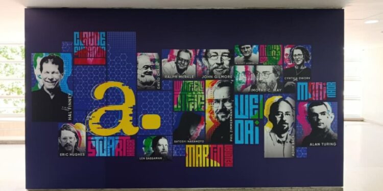 Fotografía del mural revelado en la UCAB.