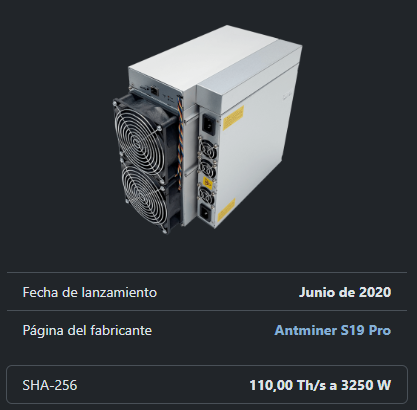 Un ASIC de Bitcoin de la línea S19 de Bitmain.