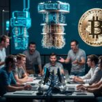 Desarrolladores discutiendo sobre cuántica y Bitcoin.