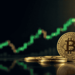 Imagen de unas velas en positivo, que reflejan el crecimiento de los ETF de bitcoin.