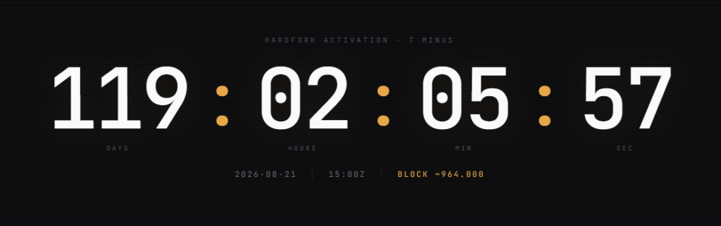 Homepage de la web eCash, un proyecto que propone un fork en Bitcoin.