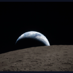 Una imagen de la Luna captada por la nave Artemis.