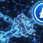 Cadenas de bloques de la red Litecoin chochando y rompiรฉndose.