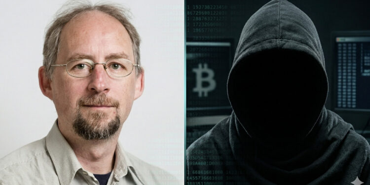 Foto de Adam Back a lado de una persona anónima que sería Satoshi Nakamoto.