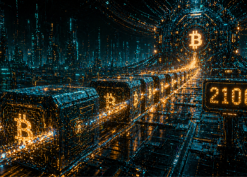 Bloques de la red Bitcoin siendo procesados.