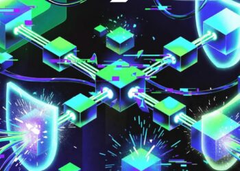 Una red de bloques rechazando ataques.