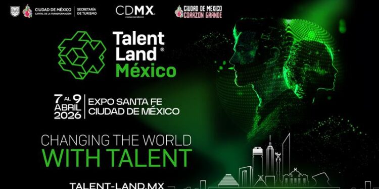 Poster promocional del evento Talent Land 2026 en México