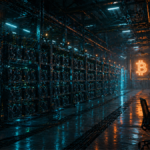 Un galpón con ASIC para minar Bitcoin.