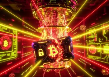 Una wallet de Bitcoin siendo atacada por una computadora cuántica.