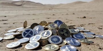 criptomonedas y detrás un desierto inóspito