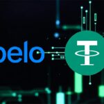 El logo de Belo junto al de Tether.