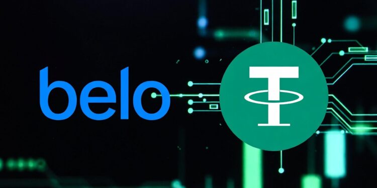 El logo de Belo junto al de Tether.