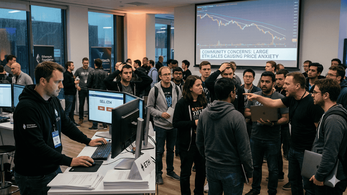 Fundación Ethereum venderá 5.000 ETH este miércoles y recibe críticas de la comunidad