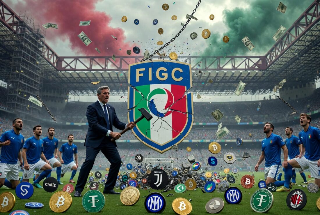 Crisis del fútbol italiano complica acuerdos con empresas de criptomonedas